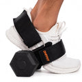 Monkey Foot Dumbbell Attachment for Glute Kickbacks & Leg Workouts, Adjustable Ankle/Foot Strap for Home Gym, Dumbbell Lifting Attachment for Hamstring Curls, Foot Weight Training Equipment - size: 1PCS