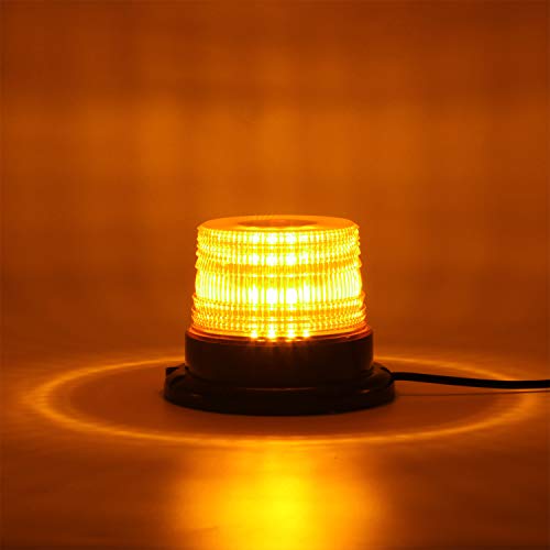 LINKITOM LED Strobe Light, 12V-24V Amber 40 LED Flashing Beacon Lights