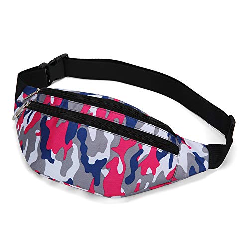 Fanny Pack for Men & Women, Fashion Waterproof Waist Packs with Adjustable Belt, Casual Bag Bum Bags for Travel Sports Running. - color: M-Gray