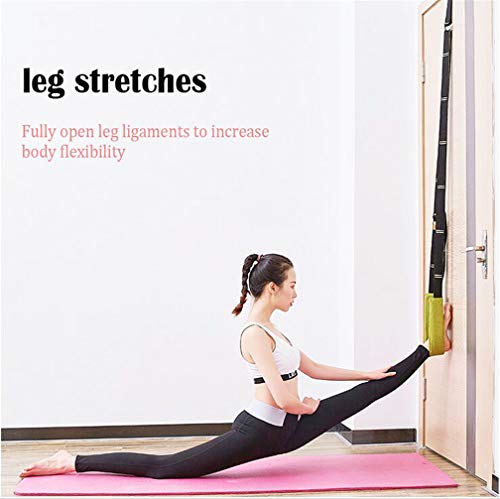 Back bend Assist Trainer - Improve Back and Waist Flexibility, Door Flexibility Stretching Strap, Home equipment for Ballet, Dance, Yoga, Gymnastics, Cheerleading, Splits - color: purple