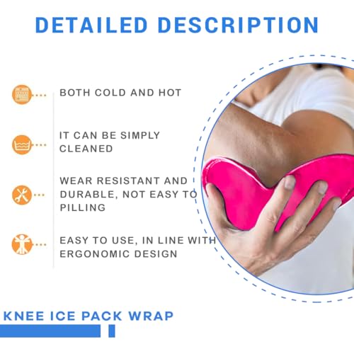 Reusable Gel Ice Pack, Ice Pack for Rotator Cuff Injuries, Cold/Hot Pack for Neck, Knee, Hot Cold Therapy for Shoulder Injuries, Bursitis, and Swelling (1 Count)