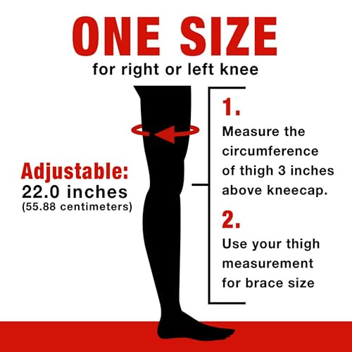 ACE Adjustable Knee Brace, Provides Support & Compression to Arthritic and Painful Knee Joints - size: 1 Count (Pack of 1)