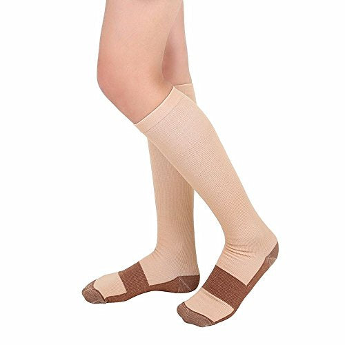 Graduated Compression Socks (5 Pair) Calf High Men Women Support Stocking.