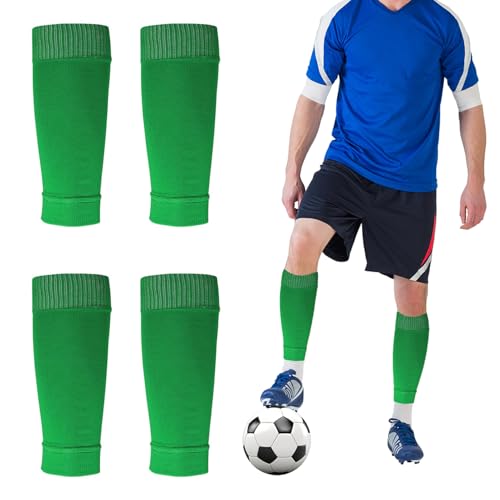 2 Pack Pro Soccer Leg Sleeves Socks/Compression for Calf - over the calf,ootball, baseball, basketball,rugby - color: Green