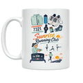Sunrise Running Club Mug - Motivational Design for Runners - 11 oz Ceramic