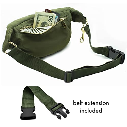 Ditty Co. - Lanikai Small Diaper Bag - Portable Changing Pad - Crossbody Bags For Women - Fanny Pack - Baby Travel Essentials (Olive Green) - color: Olive Green