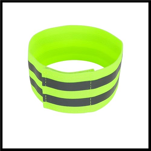 8pcs Reflective Bands for Arm Reflective Armbands High Visibility Night Cycling Riding Reflector Tape Straps Bracelet Green Durable Material