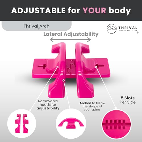 Thrival Arch Back Stretcher, Psoas Muscle Release Tool, Patented, Pink - color: Pink, size: ThrivalArch