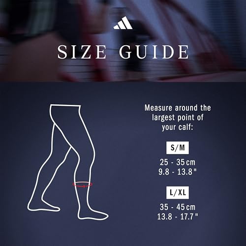 adidas Compression Calf Sleeve - color: Navy, size: Large-X-Large