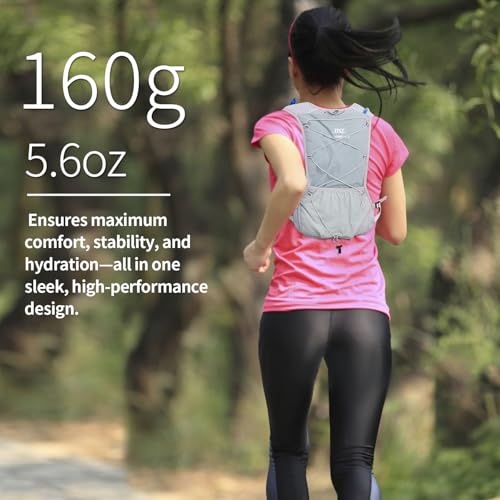Lightweight Running Vest for Women and Men Hydration Backpack Pack with 1.5L Water Bladder Bag Running Gear Accessories for Hiking Trail Cycling Marathon