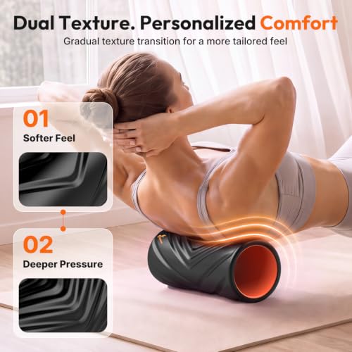 Sportneer 4 in 1 Pilates Foam Roller Muscle Relax Kit - color: Black