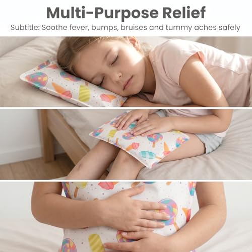 Kids Ice Pack, Ice Cooling Mat, Cold Therapy Gel Pack for Pain Relief, Muscle Soreness, Swelling, Compression After Surgery, Suitable for Shoulder Arm, Back, Hip, Knee, Shin, Foot, Physical Therapy
