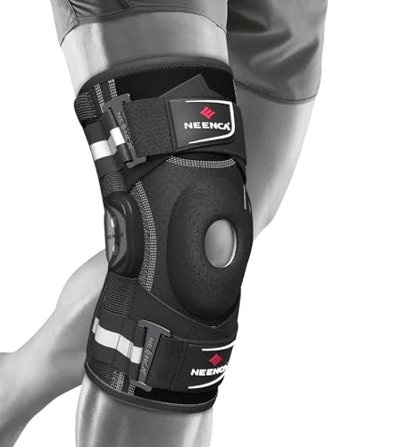 NEENCA Professional Knee Brace, Hinged Knee Support for Women & Men Relief - size: XX-Large