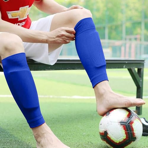 COUVER Unisex Long Leg Compression Sleeves - color: Blue, size: Medium