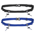 Bib Belt Race Belt Triathlon Running Number Holder 2Pcs, Black/Blue - color: Black/Blue