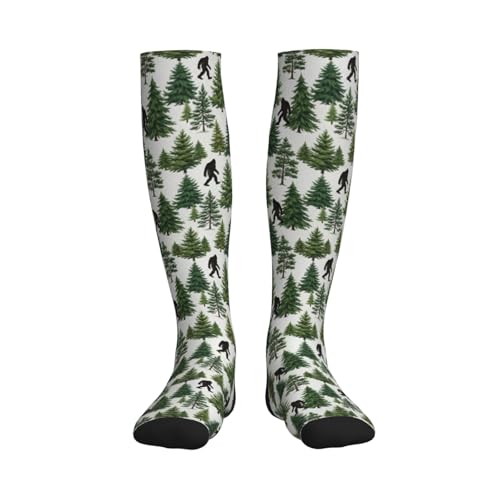 Hen Floral Compression Socks for Women Men - color: Forest Bigfoot