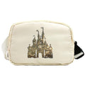 Magic Kingdom Sequin Belt Bag for Women Waterproof Waist Fanny Pack for Teen Girls Crossbody Bags for Traveling Jogging (whiteA) - color: whiteA