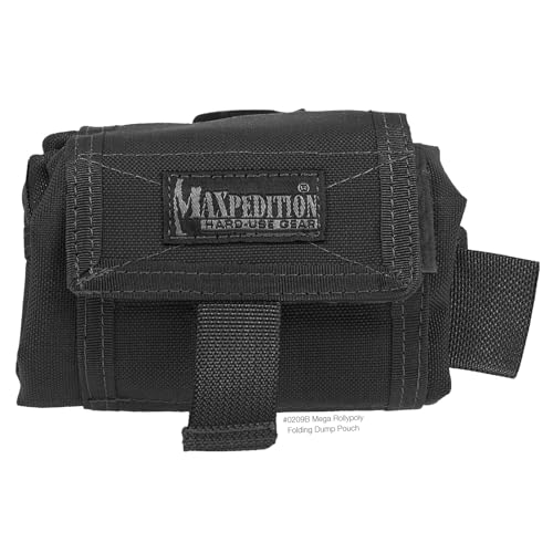 Maxpedition Mega Rollypoly Folding Dump Pouch - color: Black