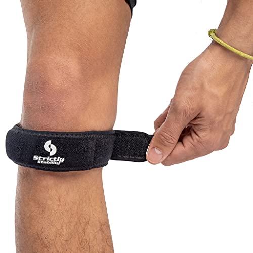 Patellar Tendon Knee Strap for Pain Relief for Athletic Support, Jumper’s Knee, Runner's Knee and Tendonitis (One Size)