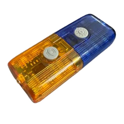 Personal Safety Warning Signal Clip Shoulder Light with Electronic Whistle Flashlight Magnet for Police Gifts,Outdoor Rescue,Security Guard eauipment,Cycling,Night Run,Police Gear (Blue/Yellow) - color: Blue/yellow