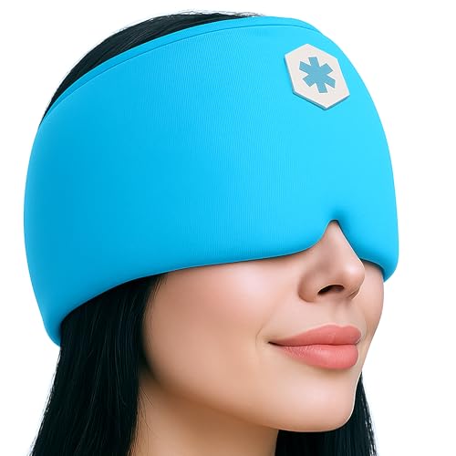 ICEWRAPS Migraine Cold Cap, 360° Cooling Headache Hat with Adjustable Strap