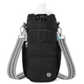 Telena Water Bottle Holder with Strap RFID Crossbody Bags for Women - color: Z-Black