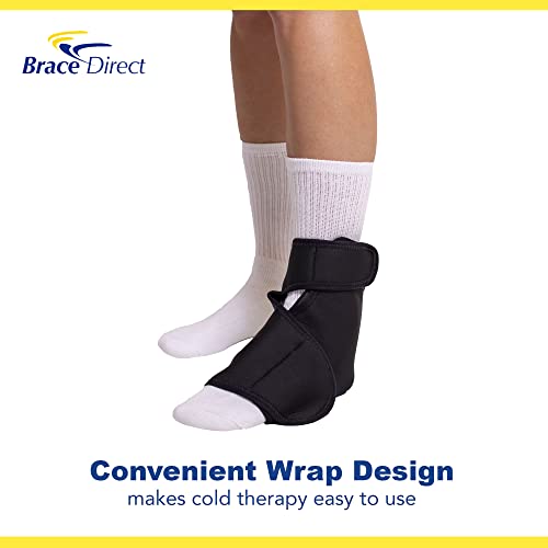 Brace Direct Reusable Gel Ice Pack Wrap for Achilles Tendonitis Relief - size: S-M