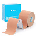 OK TAPE Kinesiology Tape Regular Original Tape 2in x 16.4ft Uncut Roll - color: Beige, size: 1 Roll