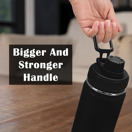 2Pack Spout Lid for Hydro Flask Wide Mouth Sport Water Bottles - color: Black2