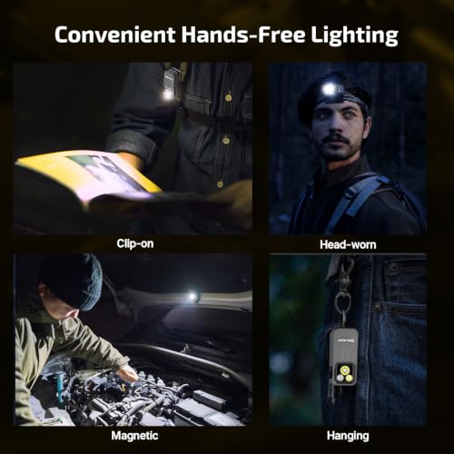OLIGHT Oclip Pro Rechargeable EDC Clip-on Flashlight, Phantom Squadron - color: Gray