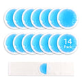 NEWGO Small Ice Packs for Injuries Reusable with Cloth Backing, 14 Packs - color: Blue - 14 Pack