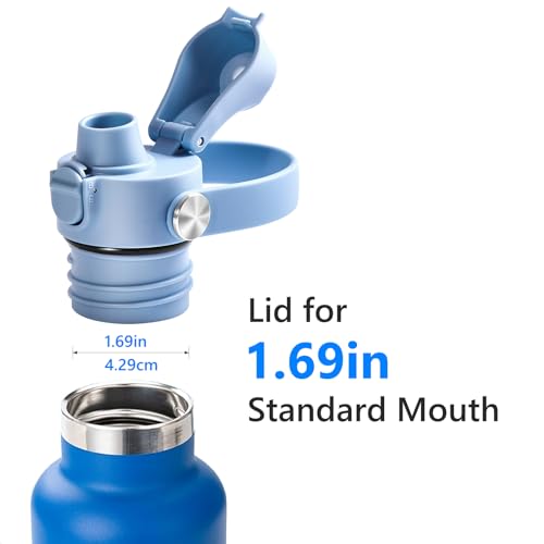 XACIOA Replacement Flip Lid for Hydro Flask Standard Mouth Bottle - color: Light Blue