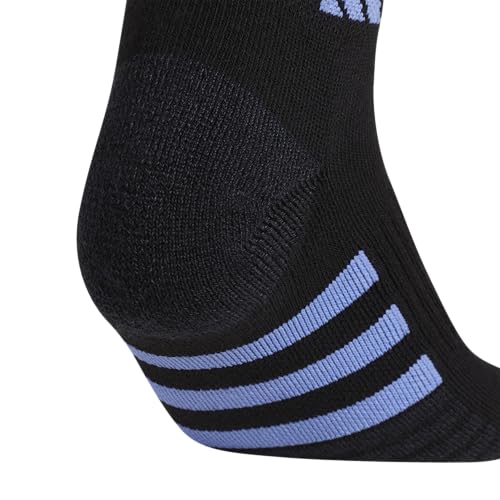 adidas Women's Cushioned Socks 3 Pairs - color: Black/Blue Fusion/Violet Fusion Purple/3.0/Low Cut, size: Medium, style: Low Cut