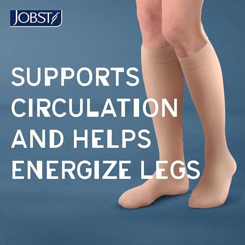 JOBST ACTIVA Opaque Compression Socks, 15-20 mmHg, Knee High - color: Black, size: X-Large