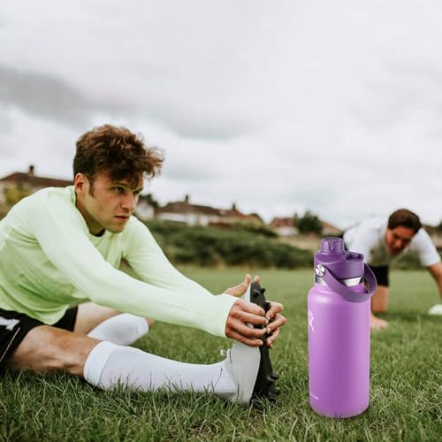 Lid for Hydro Flask 32 40 oz Wide Mouth, Replacement Lids Compatible with Hydro Flask Wide Mouth Water Bottle, Top Spout Lid with Handle, Wide Mouth Lid Chug Cap Accessories - color: Eggplant - 1 Pack