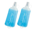CLINTT 250ml Soft Flask, Foldable Running Water Bottle, TPU Folding Soft Water Flask, BPA-Free Collapsible Flask for Hydration Pack Running Vest, Cycling, Climbing, Hiking - 2Pcs, Blue - color: 2pcs,250ml blue