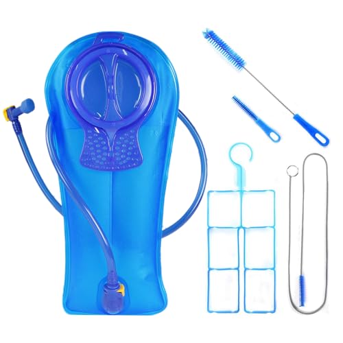 Unigear Hydration Bladder Water Reservoir 1.5L-3L for Hiking Backpack - color: Blue with Cleaning kit, size: 101.4 Ounces