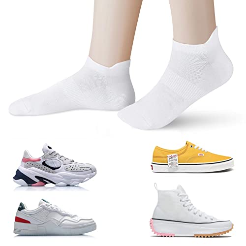 ATBITER Ankle Socks Women&Men 6-12Pairs Thin Low Cut No Show Socks With Tab - color: 12 Pairs 6white+6black, size: 5-7