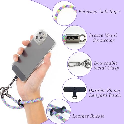 Cell Phone Wrist Strap Phone Lanyard Rope Wrist Lanyard Outdoor Activities - color: Bubblegum