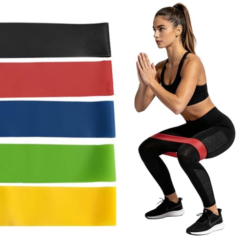 Resistance Bands Long Non-Latex Elastic Stretch Bands - color: 5 Colors-5-30lb, size: 2ft