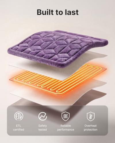 RENPHO Weighted Heating Pad for Neck, Shoulders & Back, Christmas Gift - color: Violet