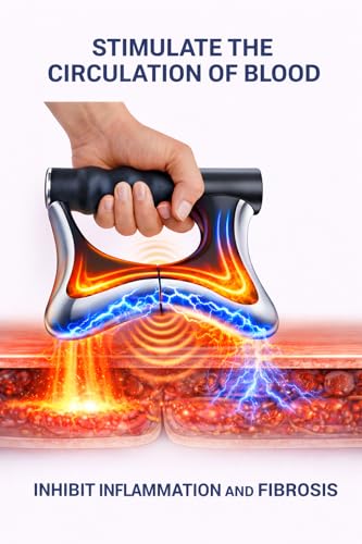 Heated Muscle Scraper Tool, Fascia Release Full Body Contouring Machine, Muscle Scraper Tool Features Modes: Vibration, Heat Therapy and Microcurrent, Fascia Instant Muscle Relaxation Soreness Relief - color: Black 03