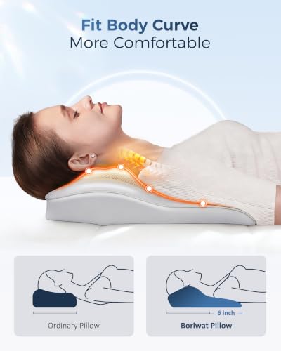 Boriwat Back Massager with Heat, 3D Kneading Massage Pillow for Back, Neck, Shoulder, Leg Pain Relief Deep Tissue, Gifts for Women Men Mom Dad(Light Gray) - color: Light Gray