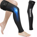 Full Leg Ice Pack Wrap, 360° Entire Leg Gel Cold Therapy Sleeve with Strap - size: Large