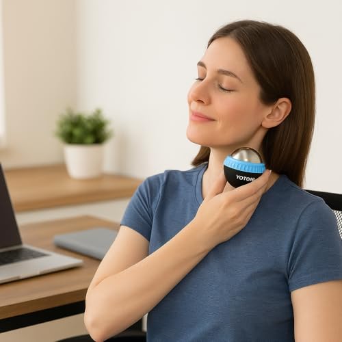 Cold Massage Roller Ball – Ice Massage Ball Cold and Hot for Deep Tissue and Sore Muscle Relief of Stiffness and Stress, Body, Neck, Back, Foot