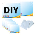 Tyvek Race Bibs Running Numbers Bibs with Race Bib Tape Instead Pins Track Bib Numbers for Tryouts Racing Bibs Audition Numbers for Marathon Runners Events Sports Games - color: Blue[6"x7.5"]Blank 100PCS