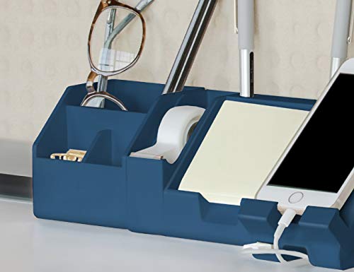 Bostitch Office Konnect Tape Dispenser with Premium Single-sided Tape, Sticks to Desk, Blue (KT-TAPE-BLUE) - color: Blue