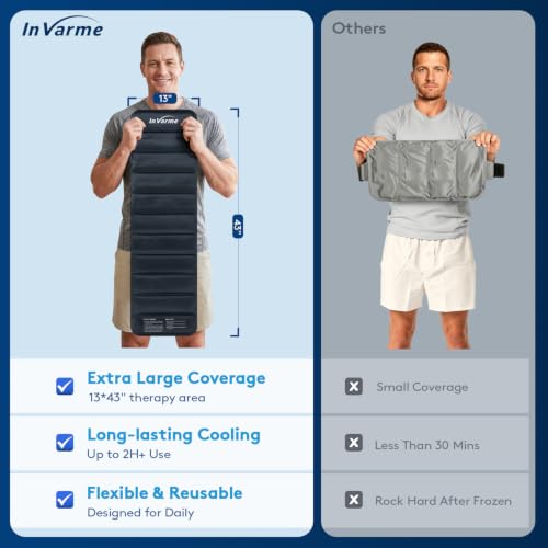 Extra-Large Ice Pack for Back: Gel Ice Pack 2H Long-Lasting Cooling