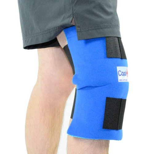 Reusable Soft Gel Hot & Cold Knee Wrap - Pain Relief for Surgery & Torn ACL - style: Knee Ice Wrap w/ Extra Gel Pack