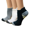 Sooverki Copper Compression Socks Women and Men 6 Pairs - Circulation Arch Support Plantar Fasciitis Running Ankle Socks - color: A4 - 3 Pairs - Multicolour - No Show, size: Large-X-Large